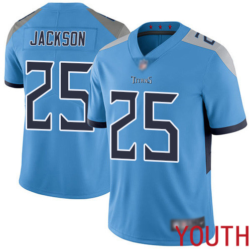 Tennessee Titans Limited Light Blue Youth Adoree  Jackson Alternate Jersey NFL Football #25 Vapor Untouchable